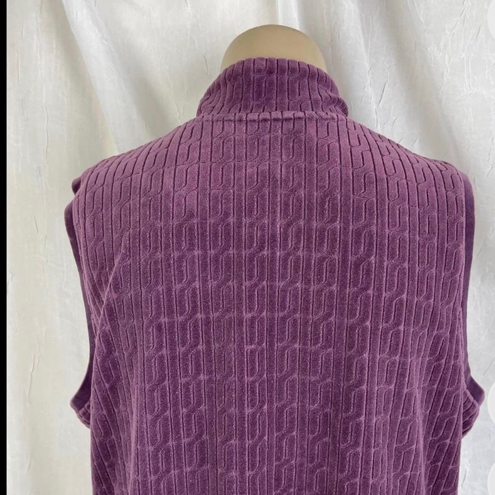 Vintage early 2000's velour vest by Amber Sun from Nordstrom - Picture 7 of 7